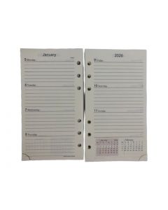 6 RING WEEKLY 3 3/4 X 6 3/4 • DOS01