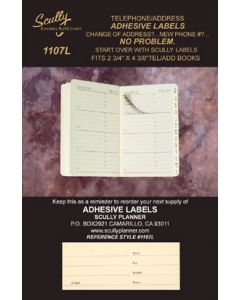 ADHESIVE ADDRESS LABELS • 1107L