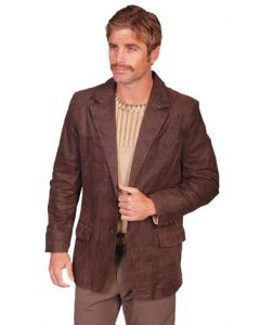 men's frontier leather western blazer • 602