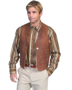 men's vintage lamb concho vest • 965